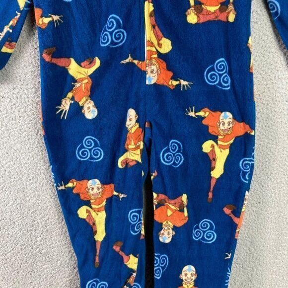 Last Airbender Nickelodeon Pajama One Piece Suit Unisex Kids‎ Size Small Aang - Picture 8 of 13